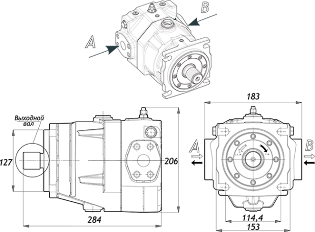 Габаритные размеры PMH M72