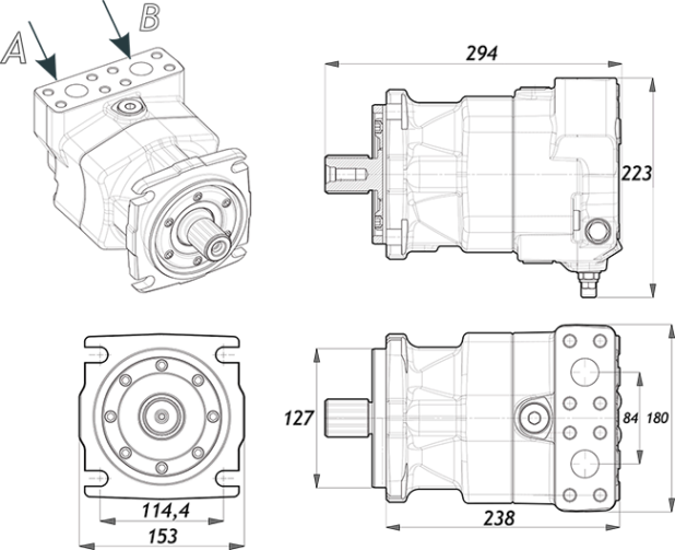 Габаритные размеры PMH MCF110