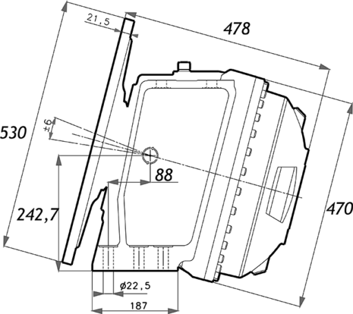 Габаритные размеры PMB 6.5