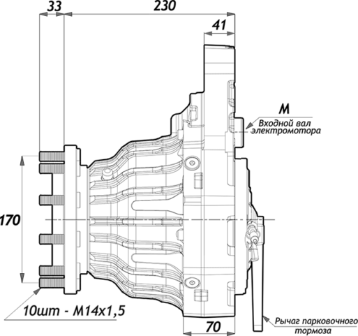 Габаритные размеры PMS 701