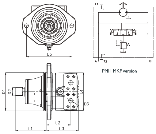 Габаритные размеры PMH MKF